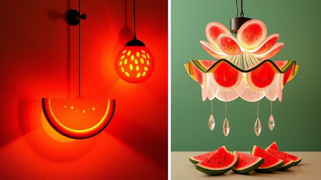 watermelon themed lighting ideas