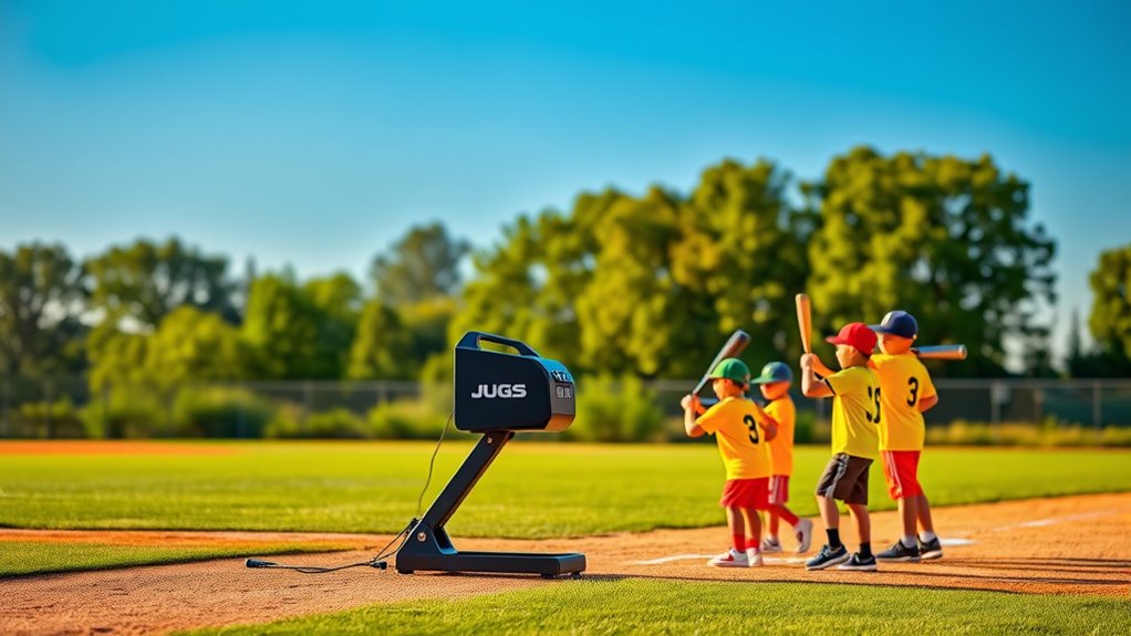 youth friendly pitching machine